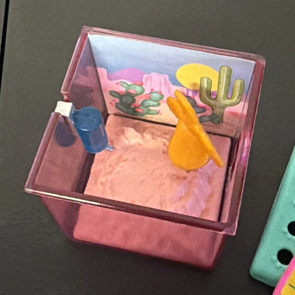 Vintage Kenner 1993 Littlest Pet Shop Racing Lizard Desert Den | COMPLETE SET